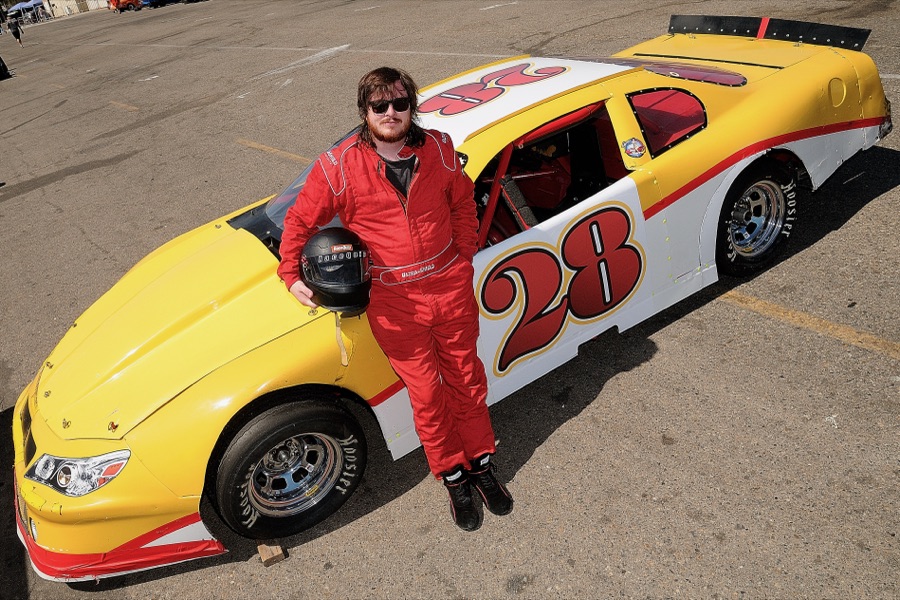 Brennen Mankin at the track